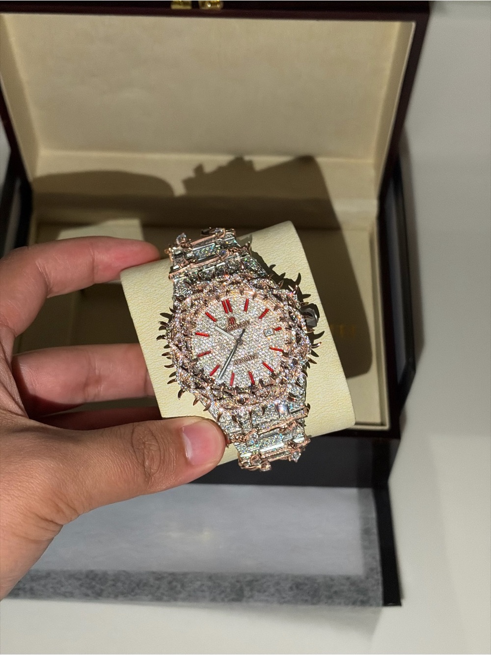 HIGHEST QUALITY Rose gold iced out AP
